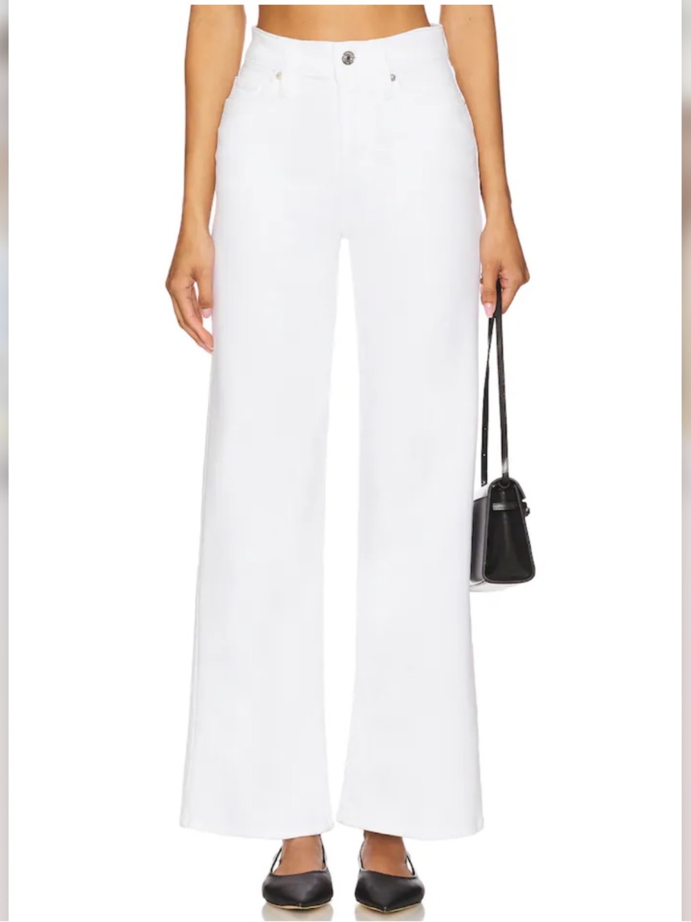 Frame Le Slim Palazzo Denim White Size 26 Blanc Full Length Jeans - Picture 2 of 10